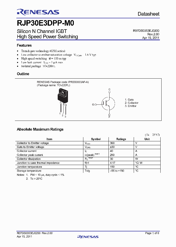 RJP30E3DPP-M0_3700682.PDF Datasheet