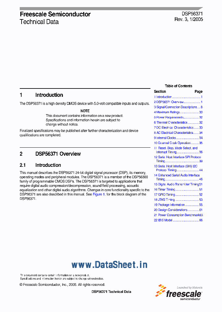 DSPA56371_3706695.PDF Datasheet