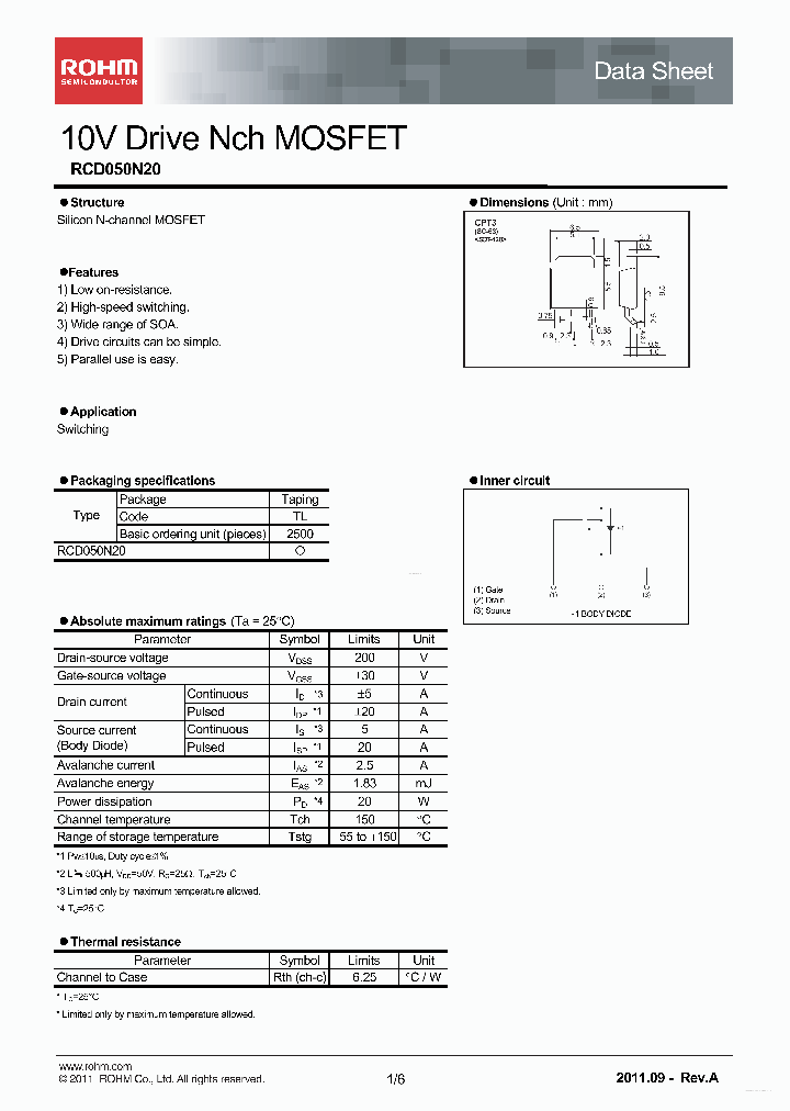 RCD050N20_3709800.PDF Datasheet