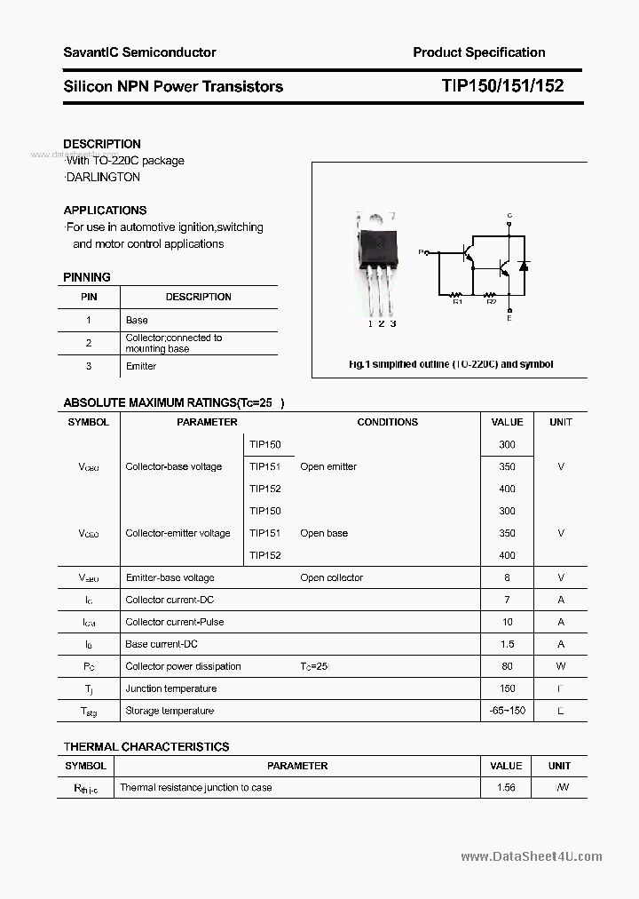 TIP151_3709955.PDF Datasheet
