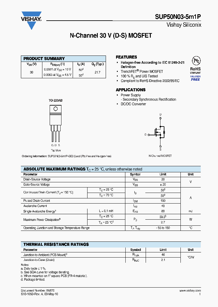 SUP50N03-5M1P_3711818.PDF Datasheet