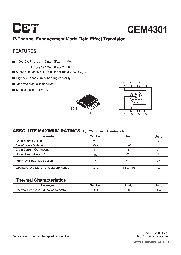 CEM4301_3712369.PDF Datasheet