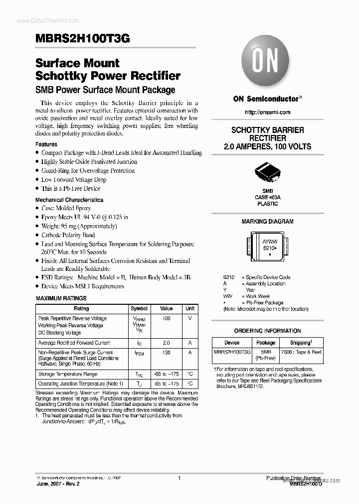 MBRS2H100T3G_3780764.PDF Datasheet