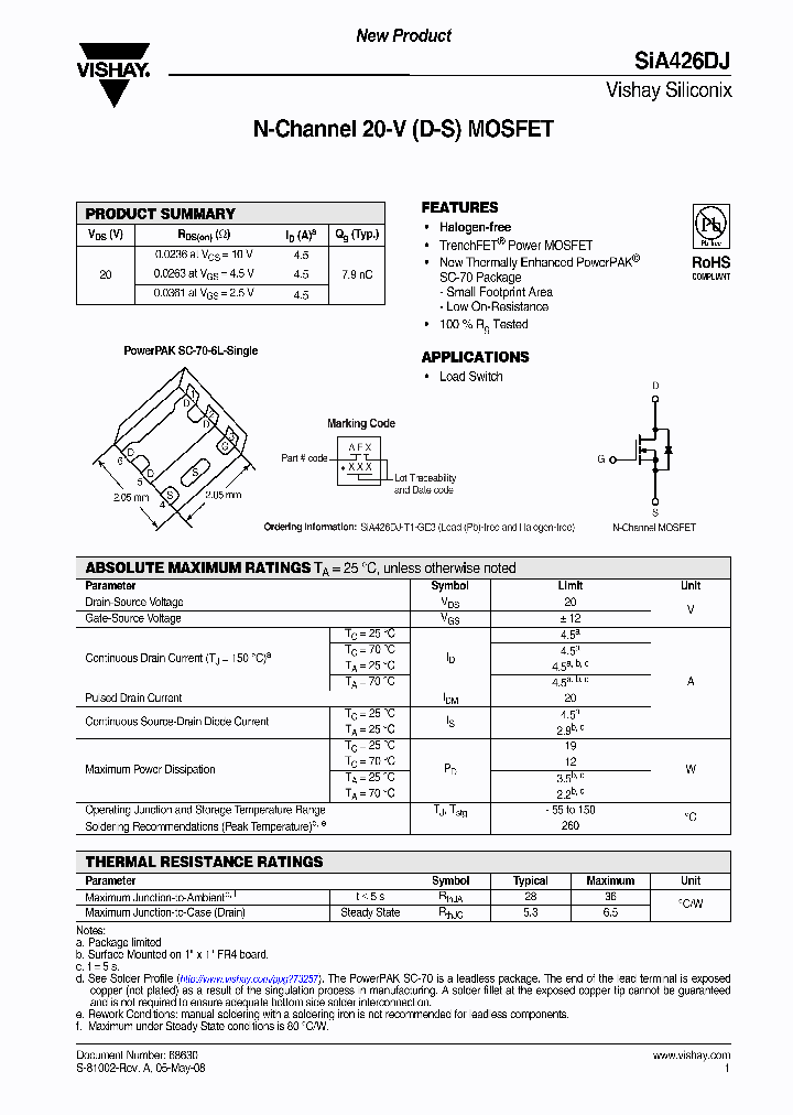 SIA426DJ-T1-GE3_3786571.PDF Datasheet