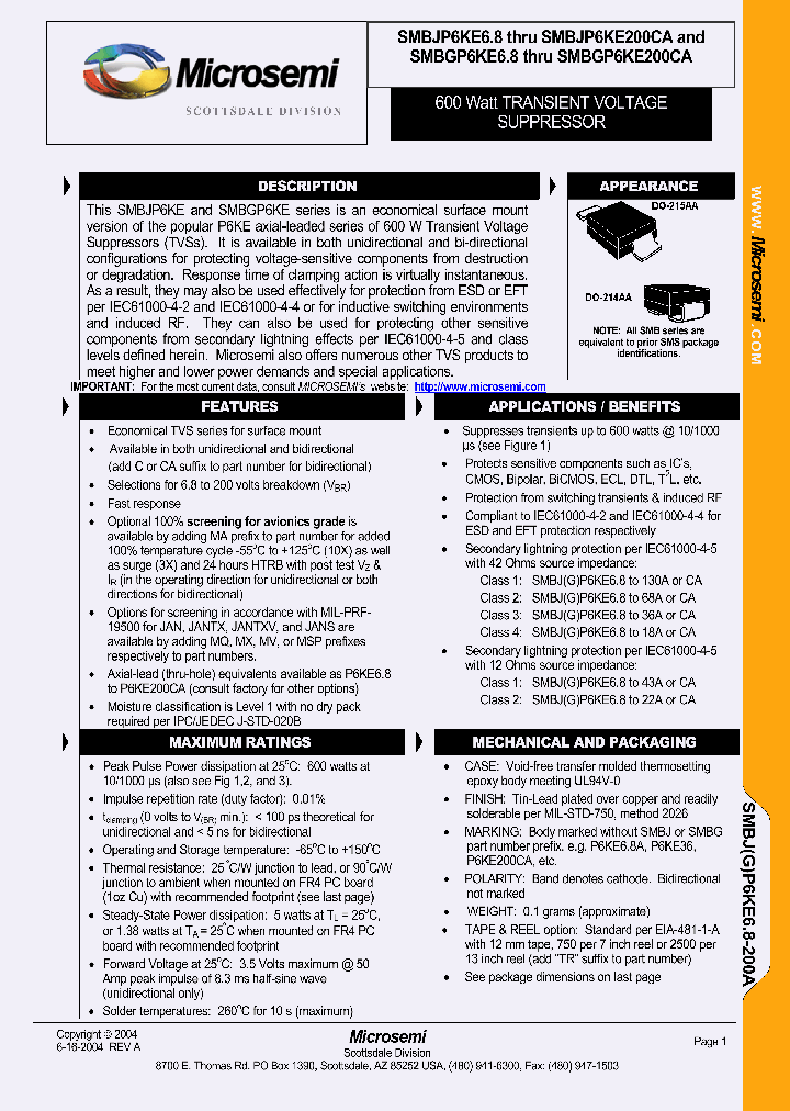 MXSMBJP6KE82CATR_3748462.PDF Datasheet