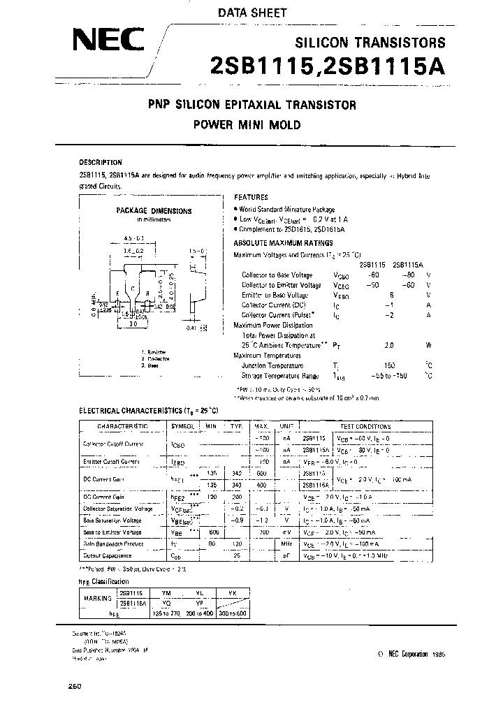 2SB1115YK-T2_3753023.PDF Datasheet