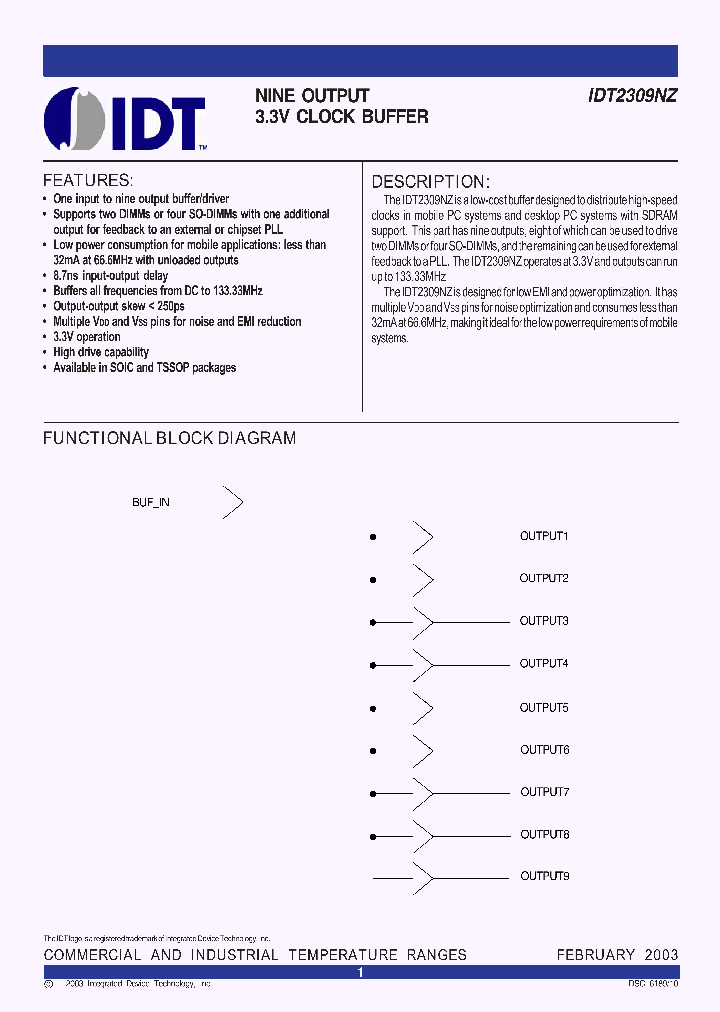 IDT2309NZ-1HDCI8_3765438.PDF Datasheet