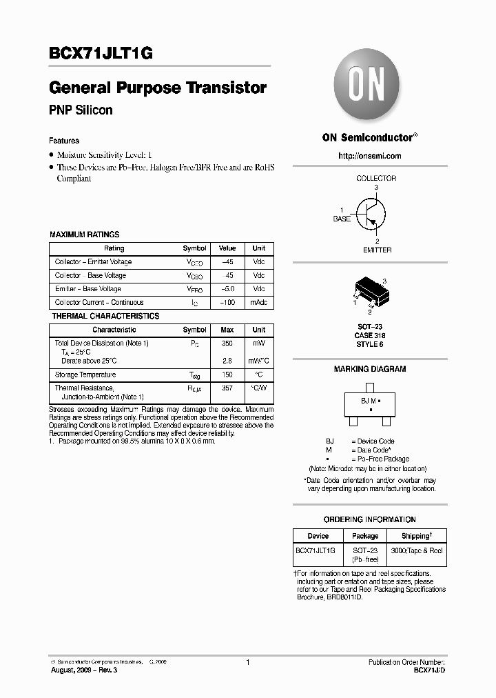 BCX71JLT1G_3896460.PDF Datasheet