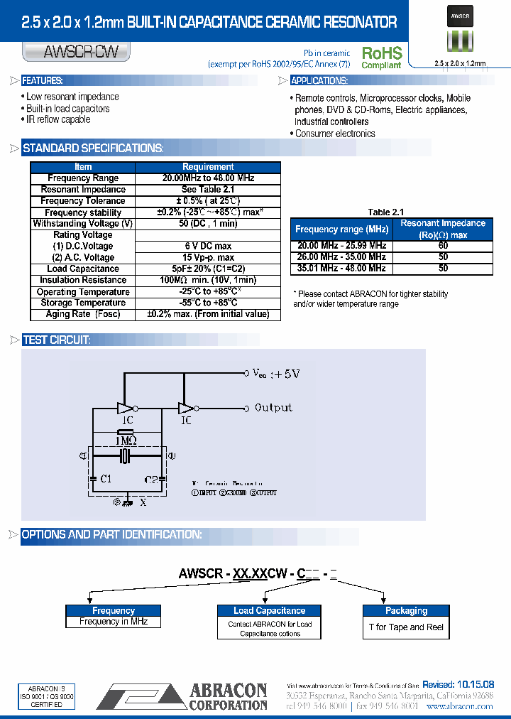 AWSCR-2600MHZ-CW-C05-T_3764351.PDF Datasheet