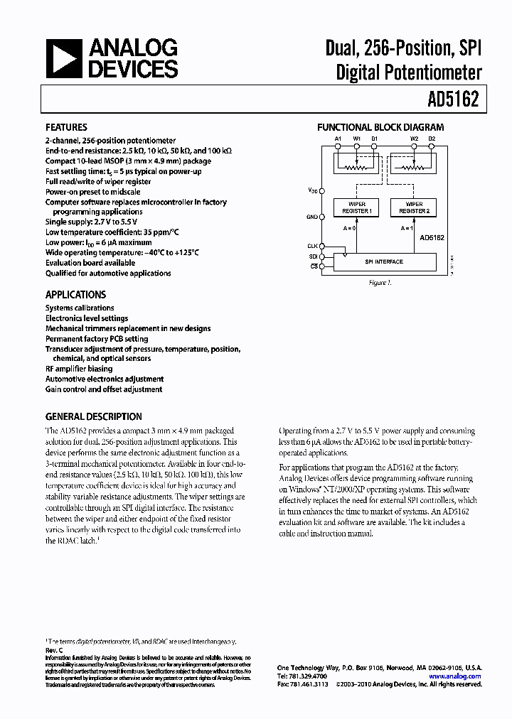 AD5162BRMZ25-RL7_3766905.PDF Datasheet