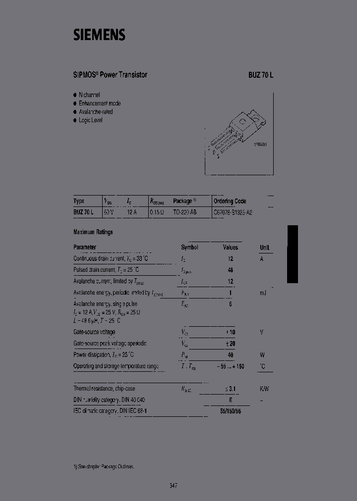 BUZ70L-E3044_3773201.PDF Datasheet