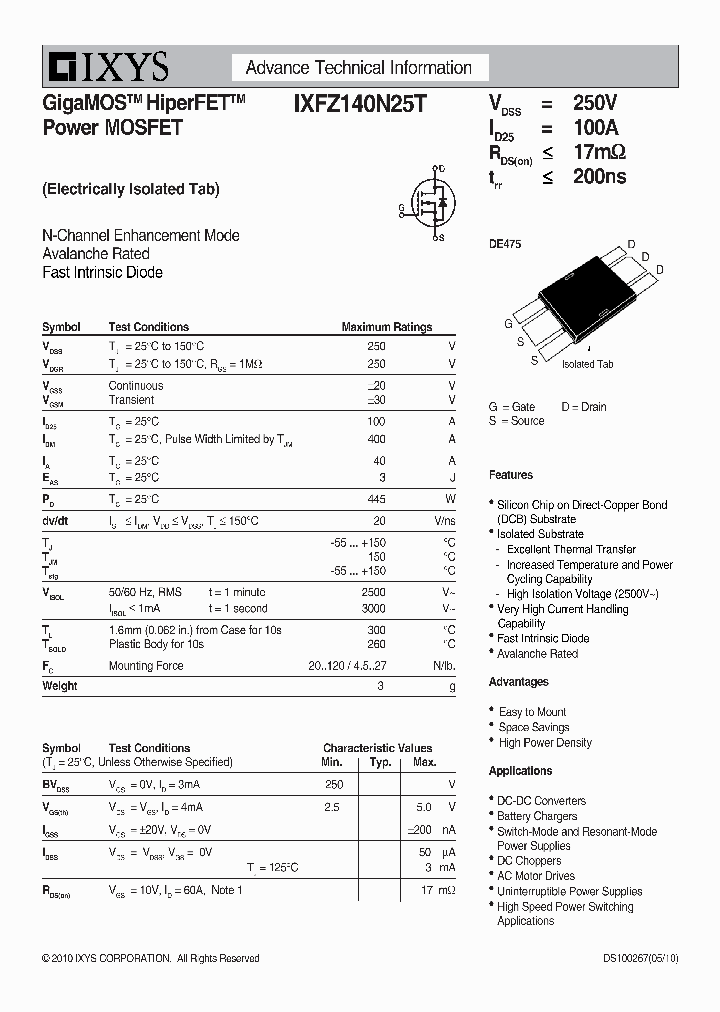 IXFZ140N25T_3768501.PDF Datasheet