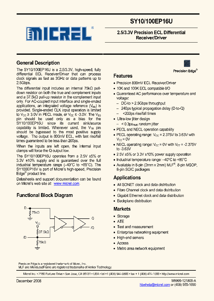 SY10EP16UZGTR_3780027.PDF Datasheet