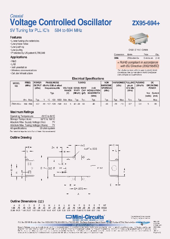 ZX95-694_3785112.PDF Datasheet