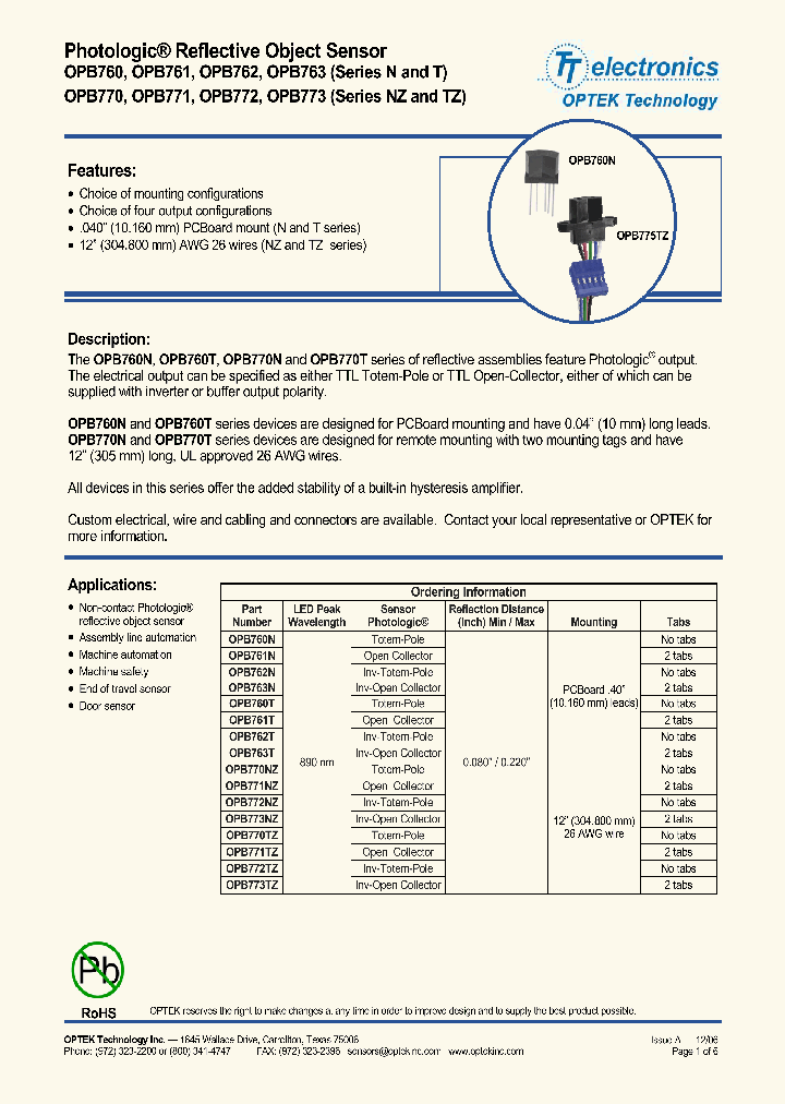 OPB771NZ_3794387.PDF Datasheet