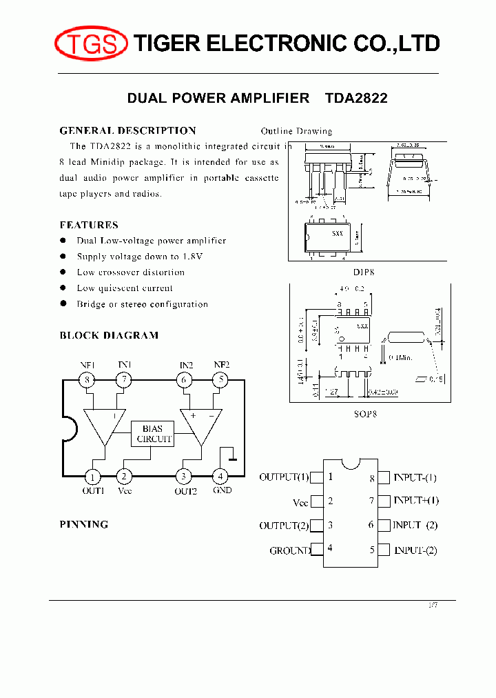 TDA2822_4036278.PDF Datasheet