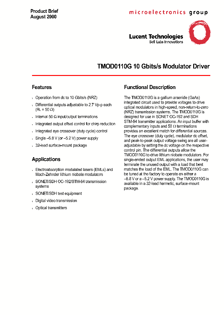 TMOD0110G_3810316.PDF Datasheet