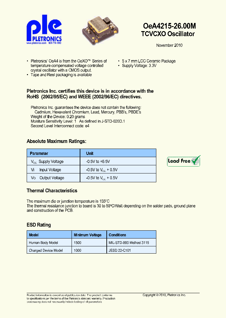 OEA4215-2600M_3808741.PDF Datasheet