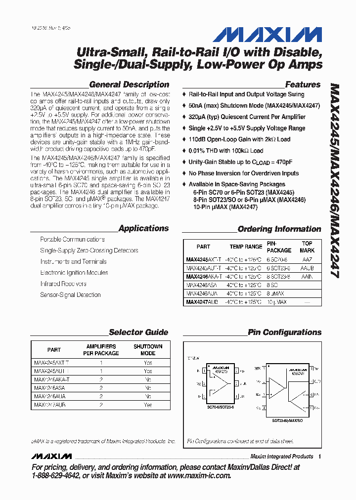 MAX4246AKA_3813510.PDF Datasheet