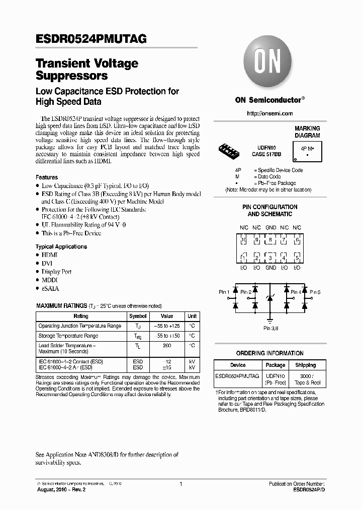 ESDR0524PMUTAG_3813750.PDF Datasheet