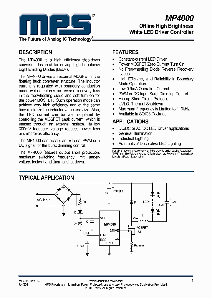 MP4000DS-LF_3817089.PDF Datasheet