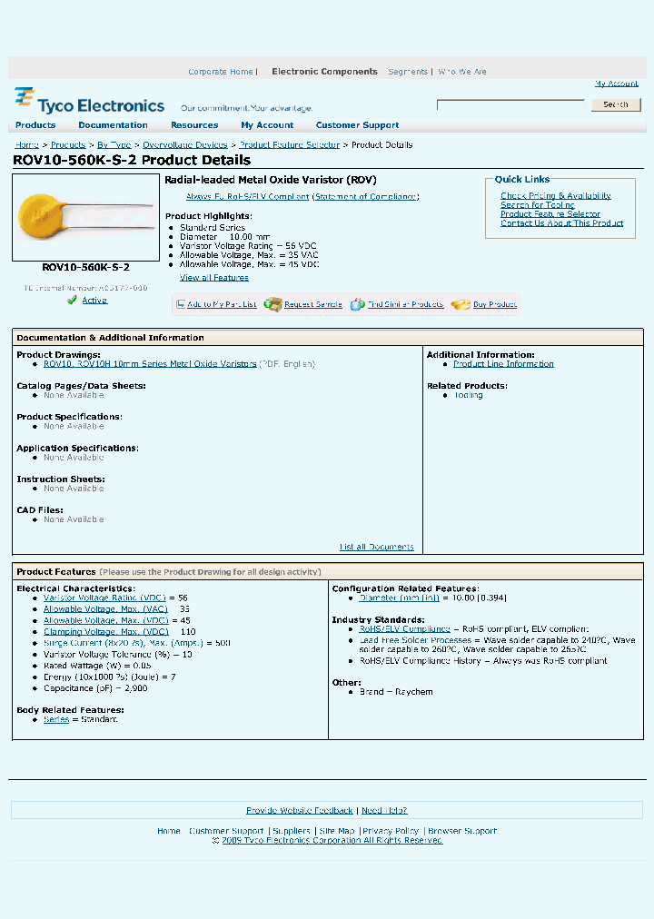ROV10-560K-S-2_3818040.PDF Datasheet