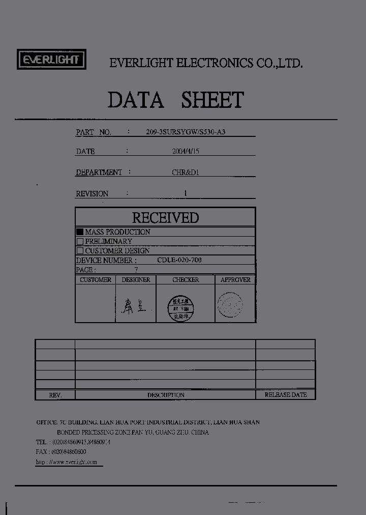 209-3SURSYGW-S530-A3_4054034.PDF Datasheet