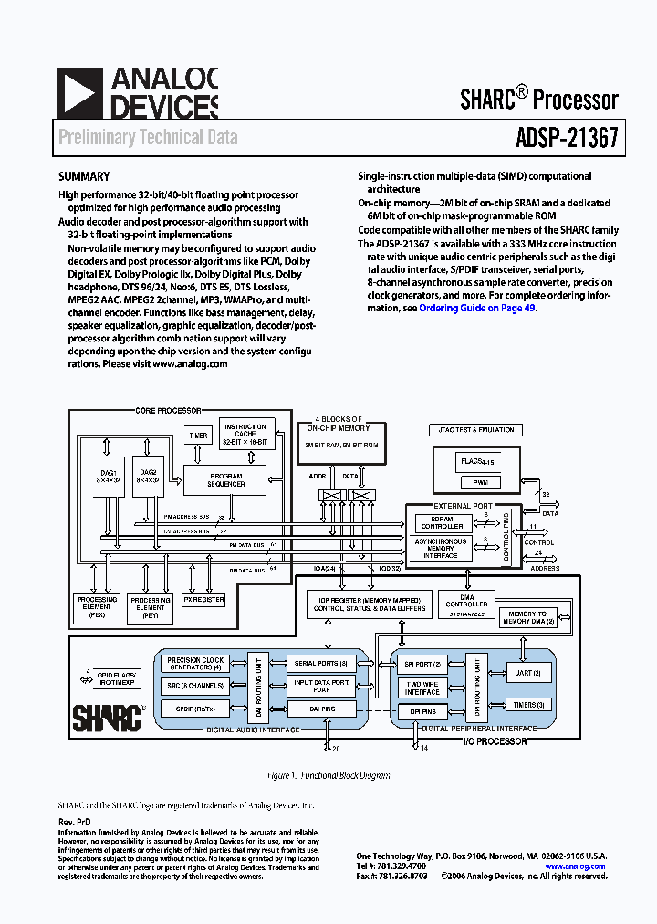 ADSP-21367KBPZ-X_3833406.PDF Datasheet