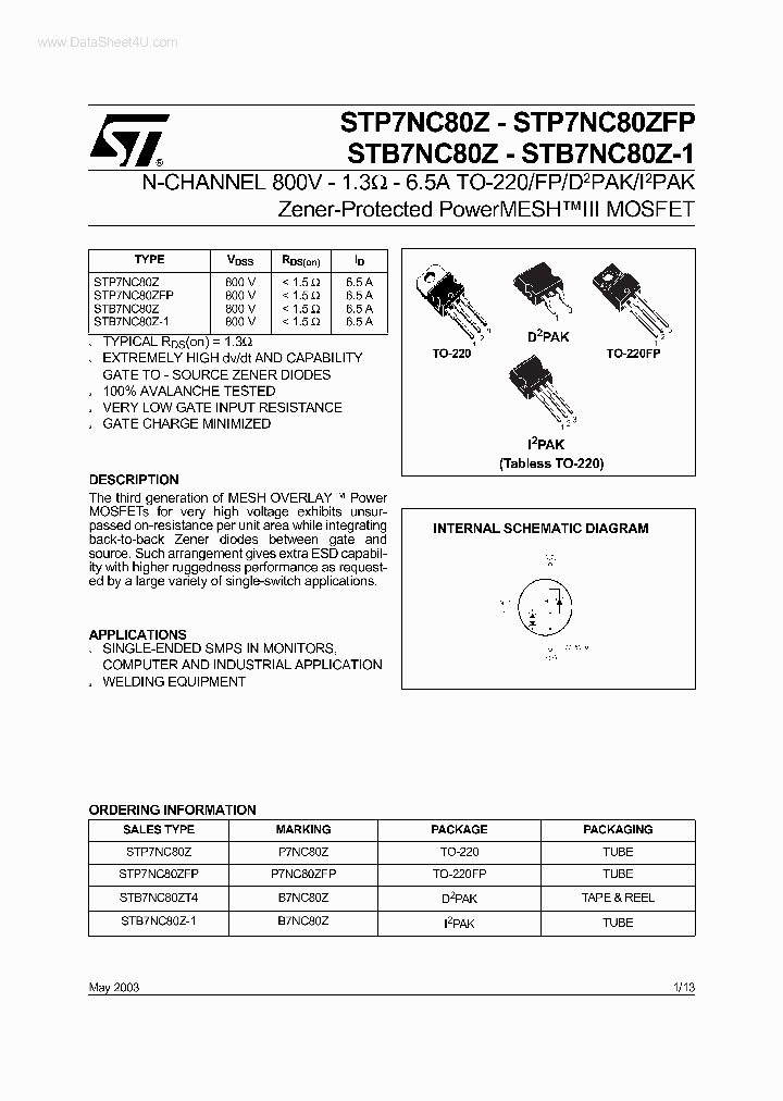 P7NC80ZF_4086613.PDF Datasheet