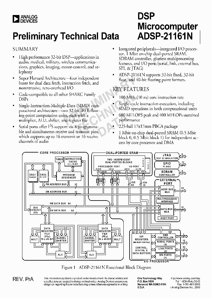 ADSP-21161N-KB-100X_3834528.PDF Datasheet