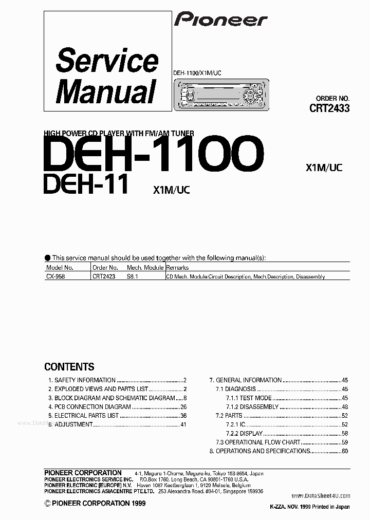 DEH-1100_4086803.PDF Datasheet