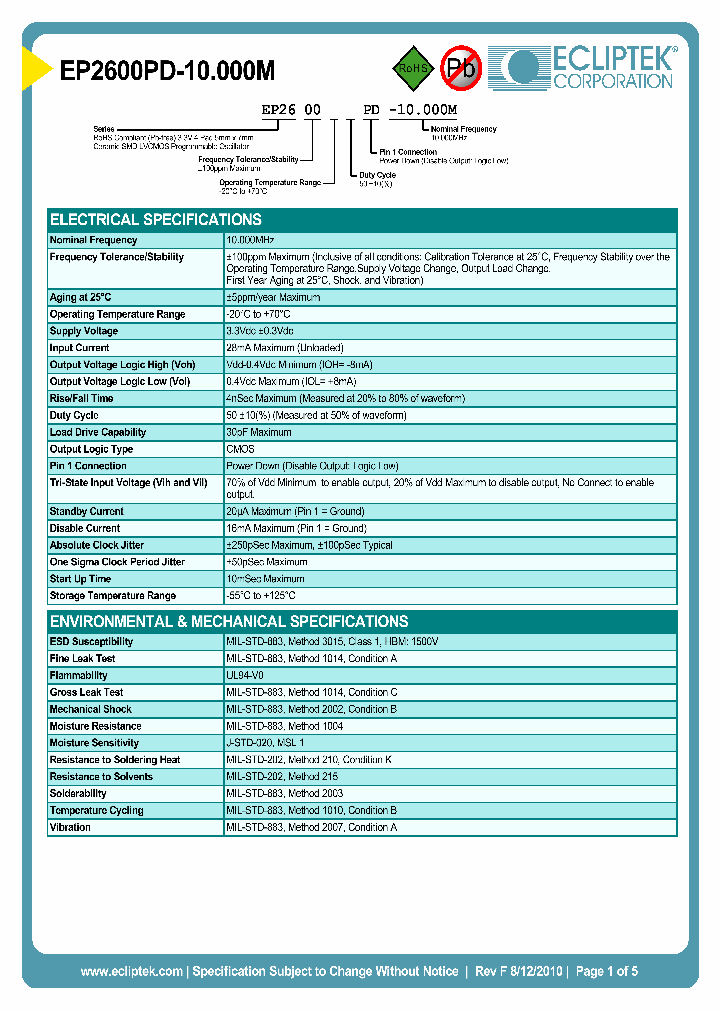 EP2600PD-10000M_3843695.PDF Datasheet