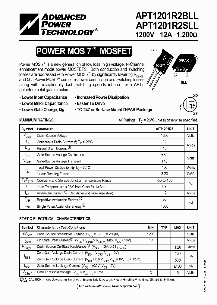 APT1201R2SLL_3844583.PDF Datasheet