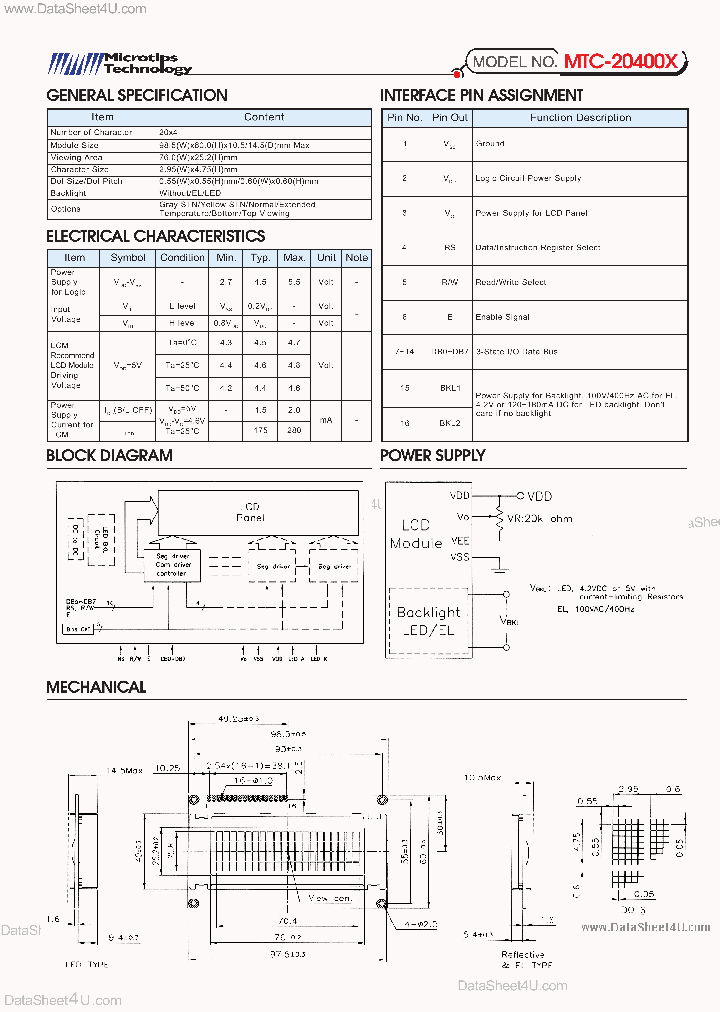 MTC-20400X_4097925.PDF Datasheet