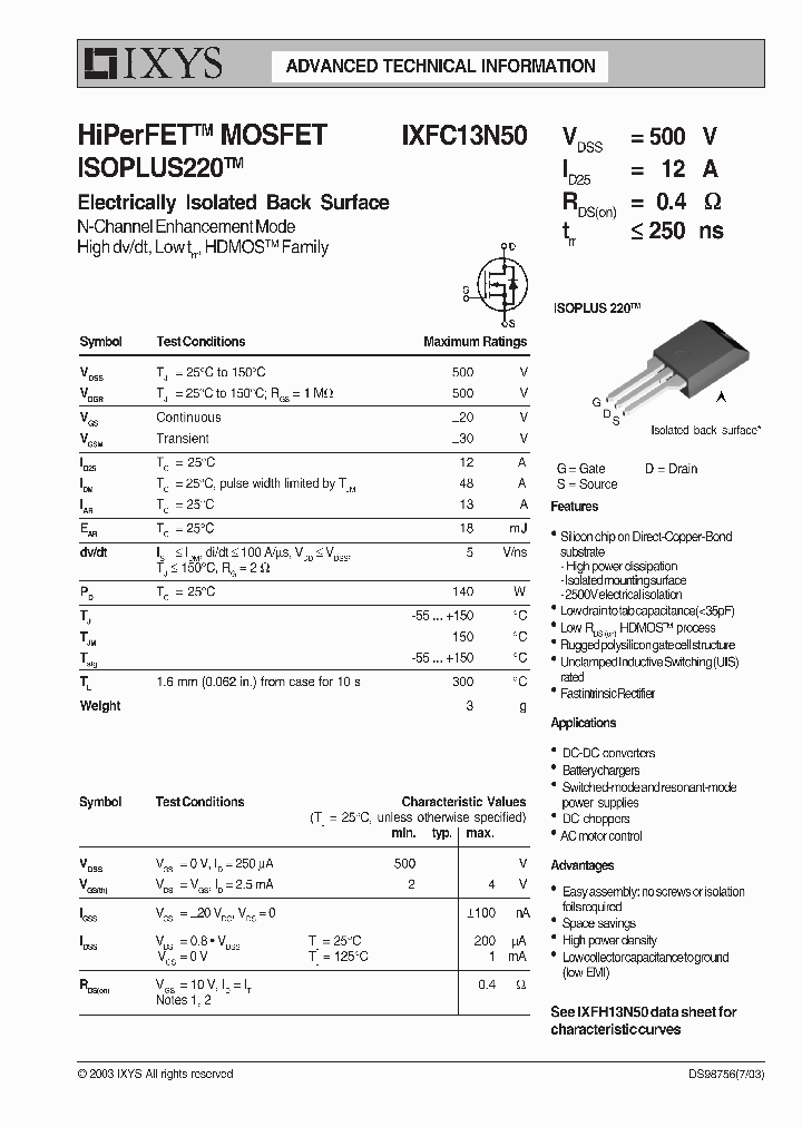 IXFC13N50_4101382.PDF Datasheet