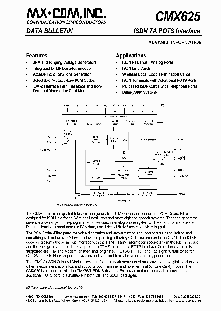 CMX625P4_3852828.PDF Datasheet