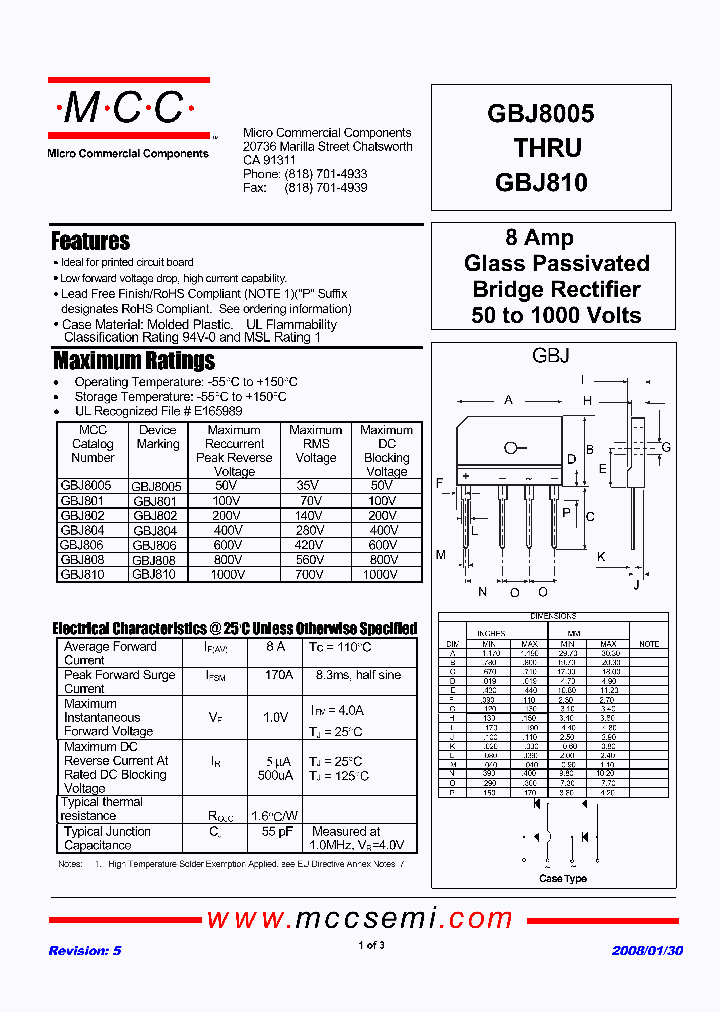 GBJ800508_4103999.PDF Datasheet