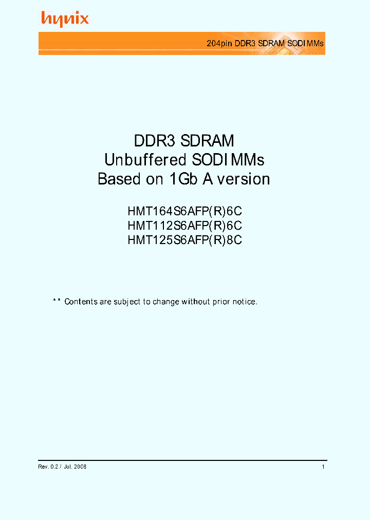 HMT125S6AFP6C-S5_3854993.PDF Datasheet