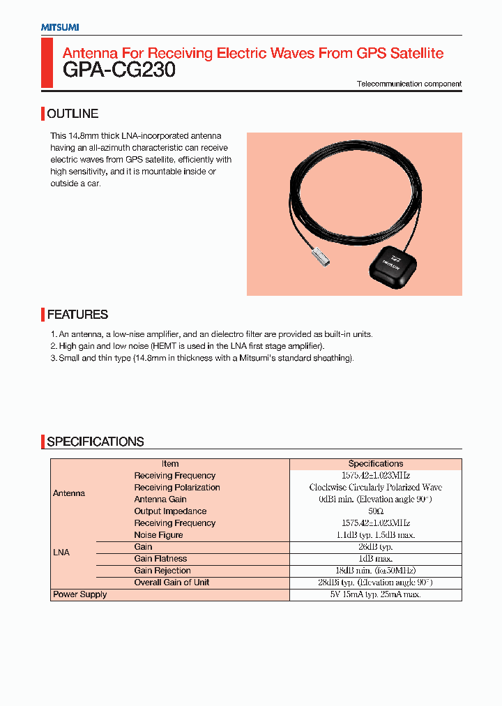 GPA-CG230_3863561.PDF Datasheet