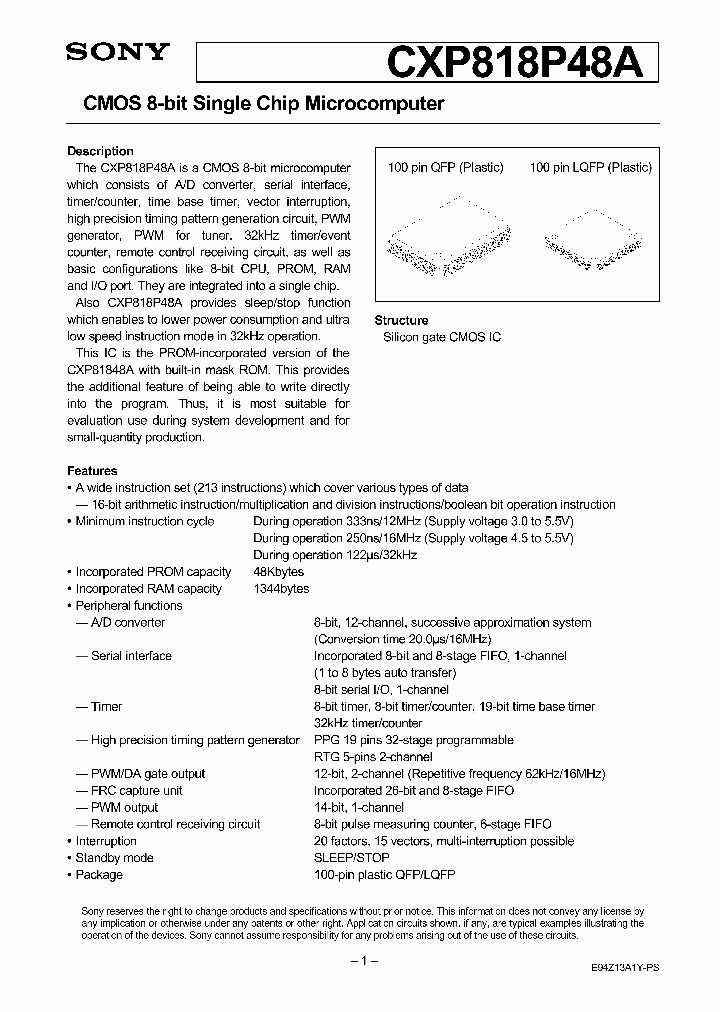 CXP818P48AR-1-XXX_3861108.PDF Datasheet