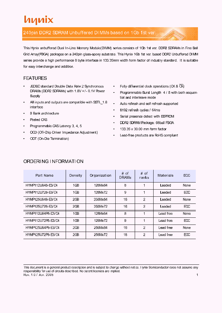 HYMP112U64P8-C4_3861755.PDF Datasheet