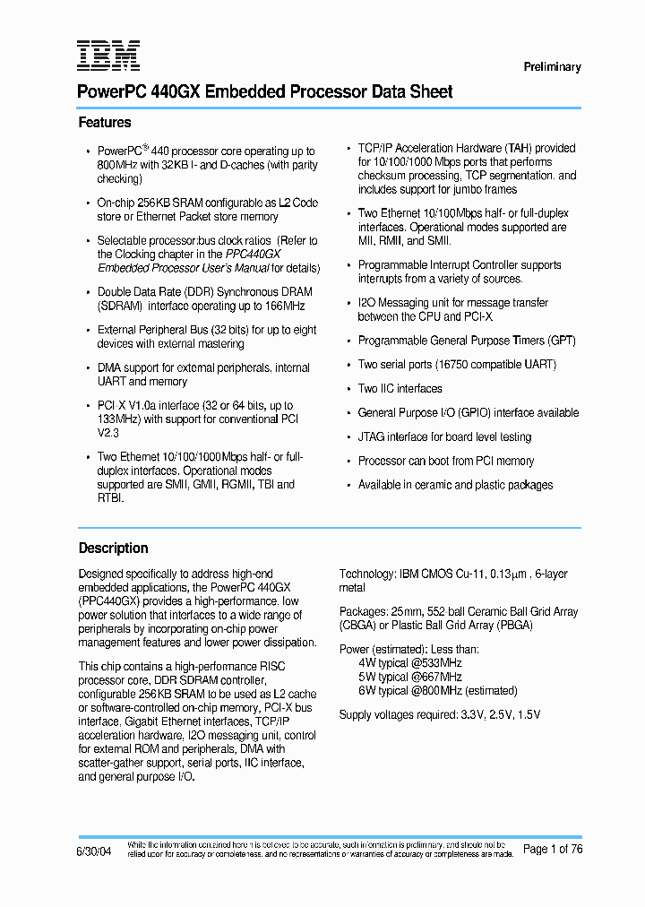 IBM25PPC440GX-3FB533C_3872179.PDF Datasheet