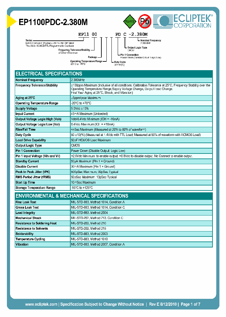 EP1100PDC-2380M_3873254.PDF Datasheet