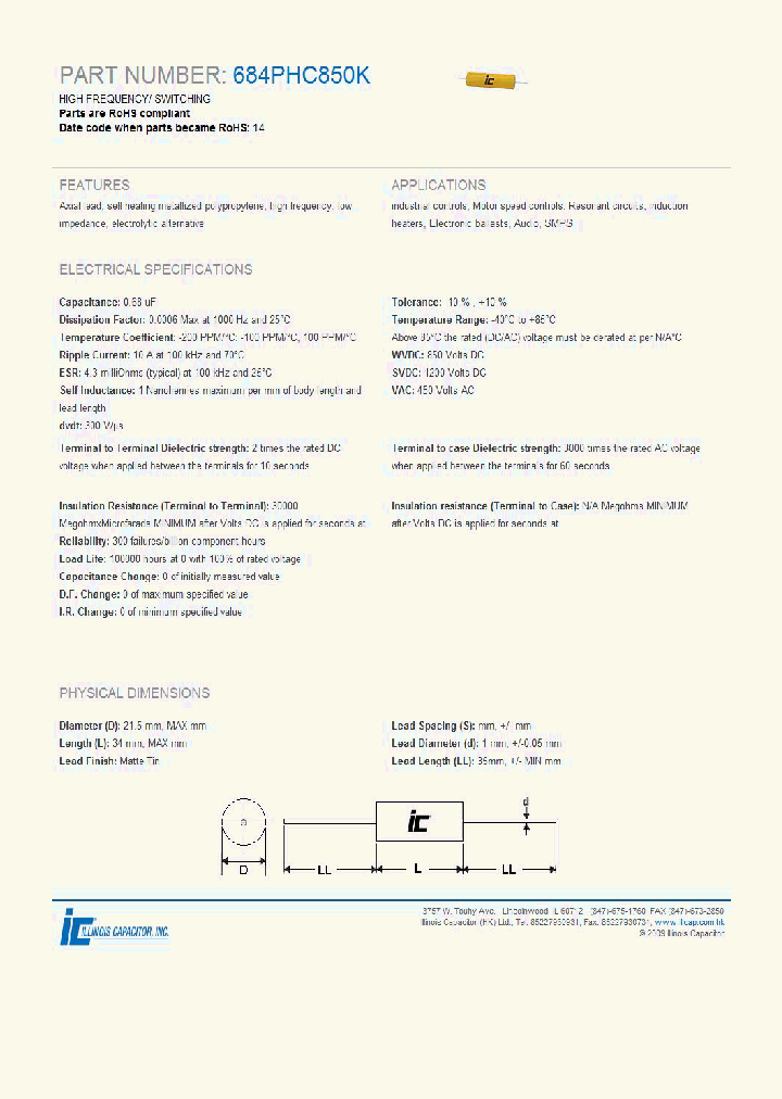 684PHC850K_3883320.PDF Datasheet