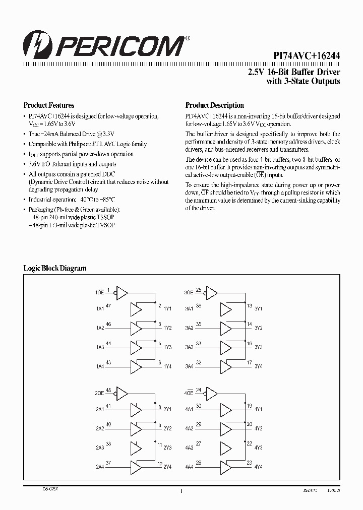 PI74AVC16244AEX_3885501.PDF Datasheet