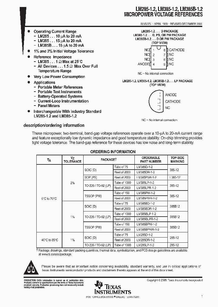 LM385BLPRE3-1-2_3889835.PDF Datasheet