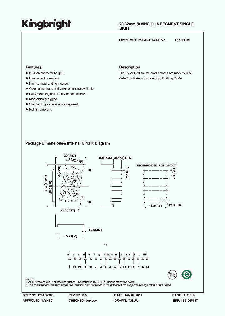 PSC08-11SURKWA_3895659.PDF Datasheet