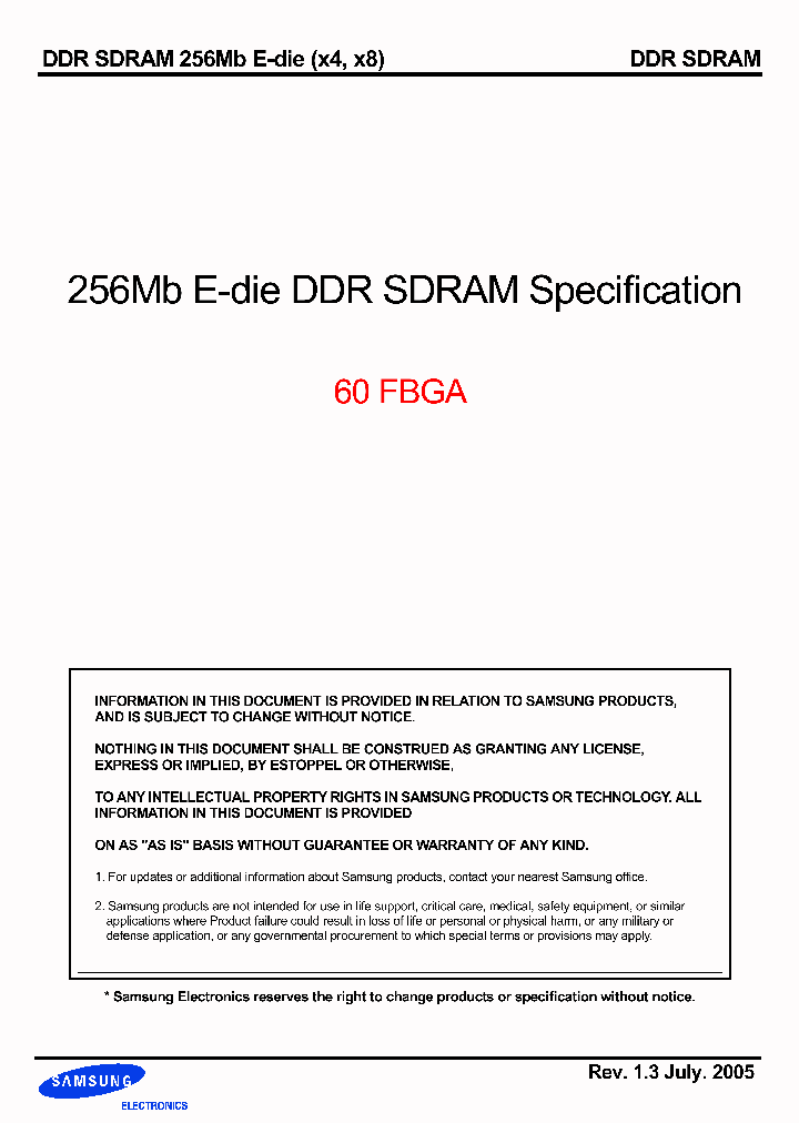 K4H560438E-ZLB30_3897797.PDF Datasheet