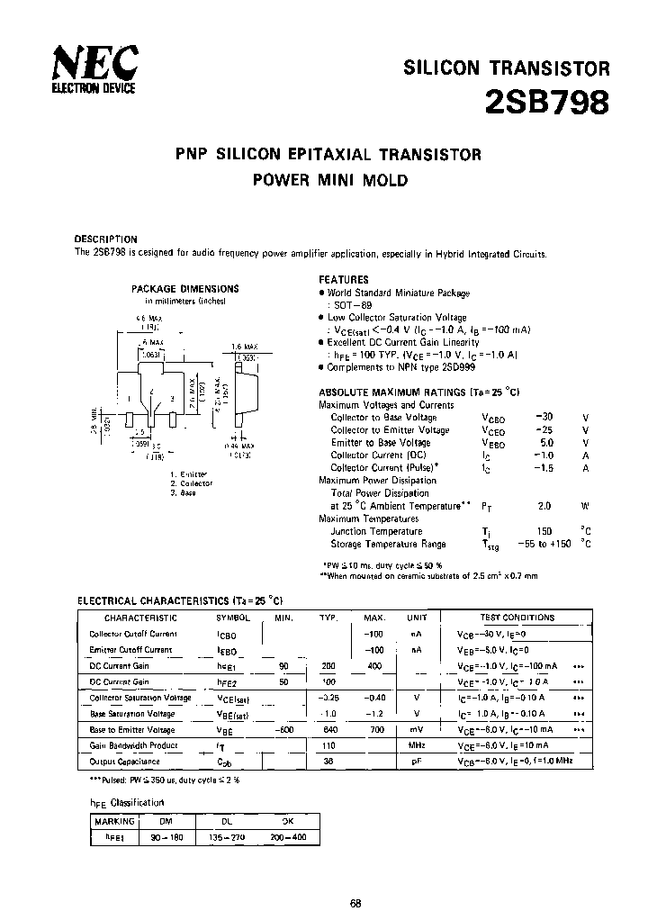 2SB798DL-AZ_3898187.PDF Datasheet