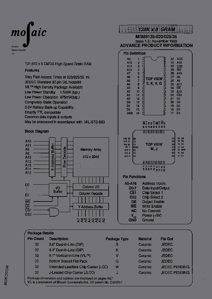 MSM8128GLMB-35_3899439.PDF Datasheet